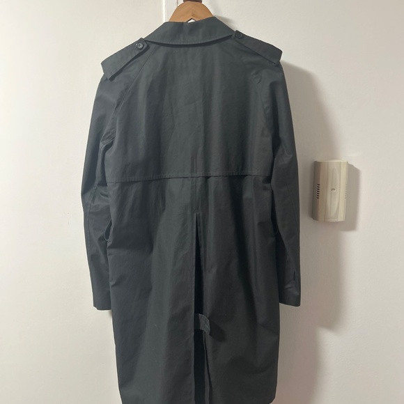 Sandro Charcoal Men’s Trench Coat Large - Picture 4 of 4